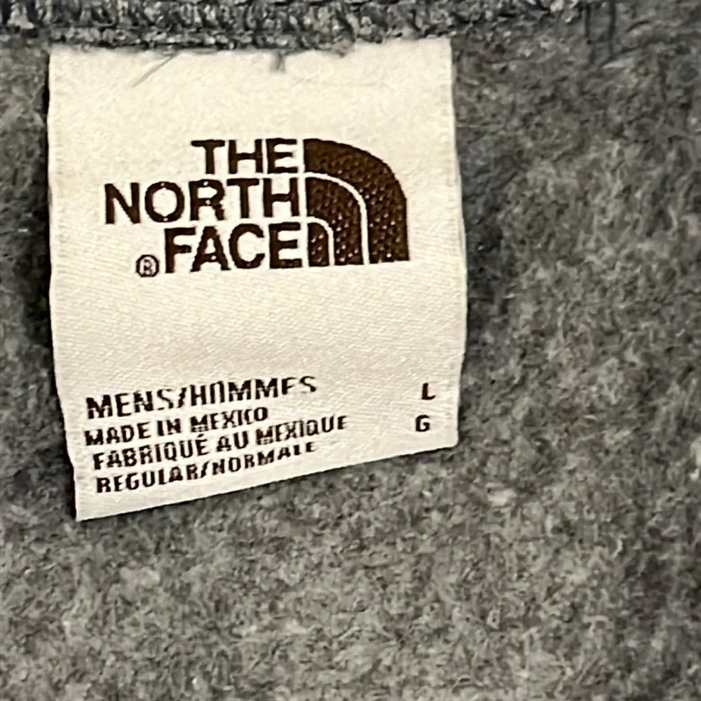 The North Face Heritage Patch Gray Crewneck Sweatshirt Men’s Classic
